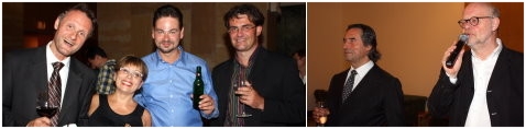 Salzburger Festspiele 2010. Von links nach rechts: Geschäftsführer Levente Hara, Vorstand Dr. Eliza Marian- Zurmann, Schriftführer Mag. Jens Musger, Kassier Mag. Konrad Huber, Riccardo Muti und Intendant Jürgen Flimm. (Foto: Ion Tibrea)